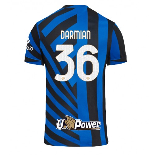 Fotballdrakt Herre Inter Milan Matteo Darmian #36 Hjemmedrakt 2024-25 Kortermet